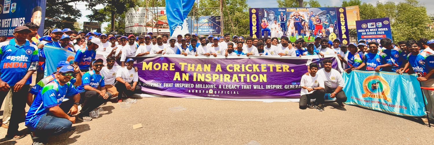 ALL KERALA ROHIT SHARMA FANS ASSOCIATION's banner