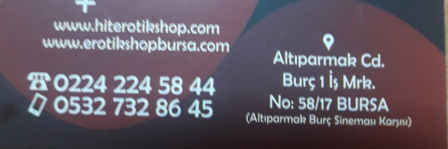BURSA SEX SHOP HİT EROTİK SHOP 🔞💯🇹🇷🚻's banner