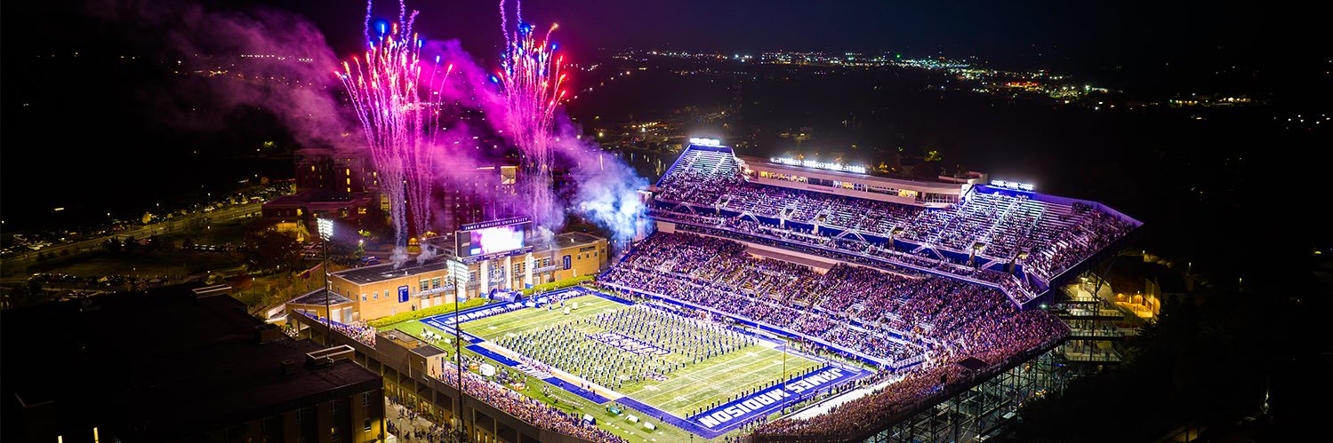 JMU Football's banner