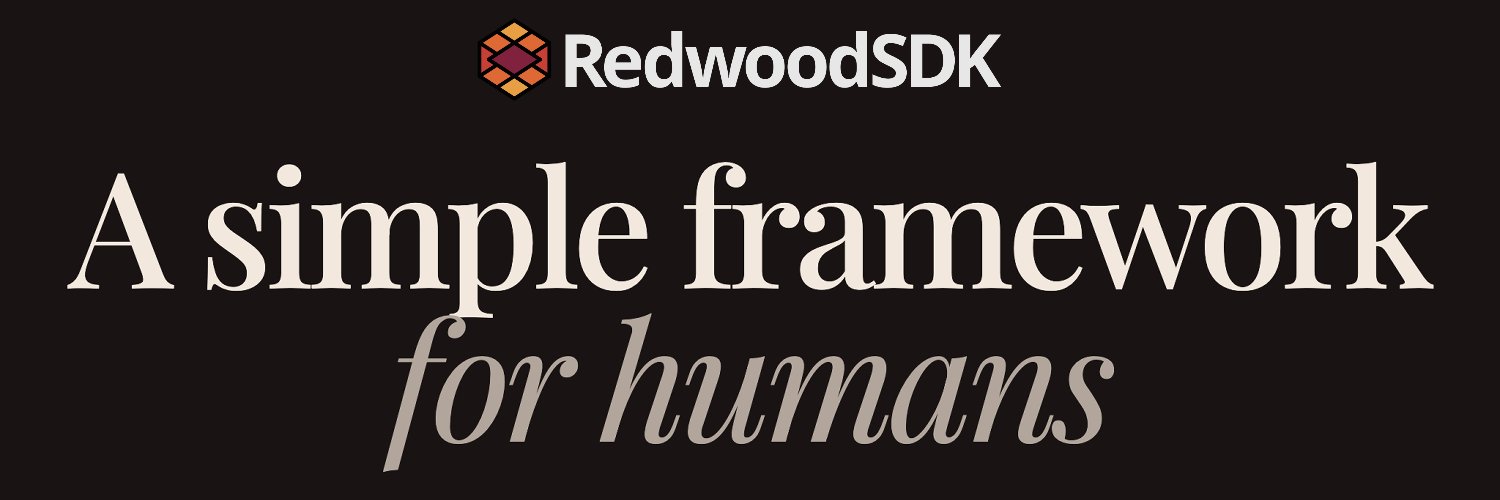 RedwoodSDK's banner