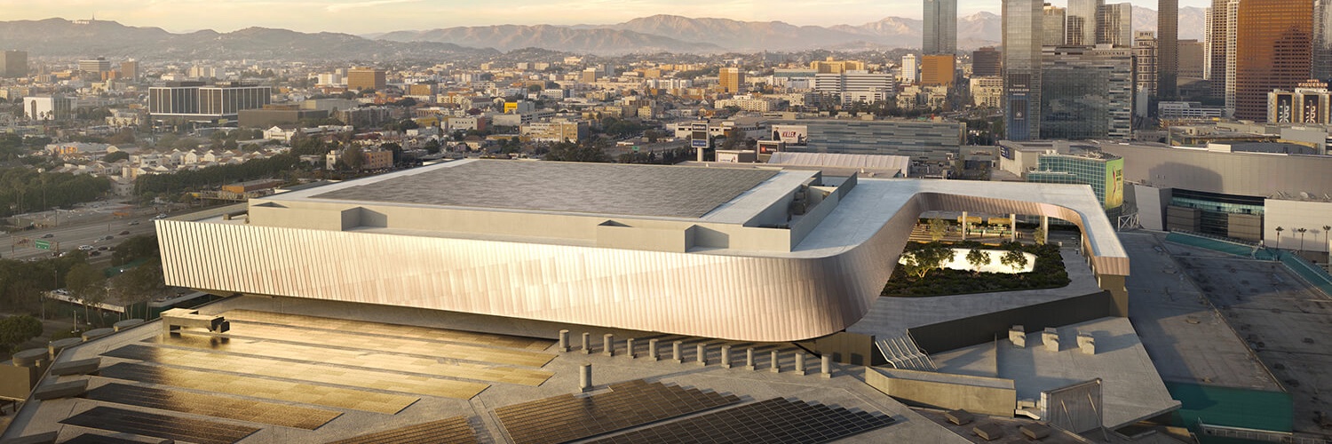 LA Convention Center's banner