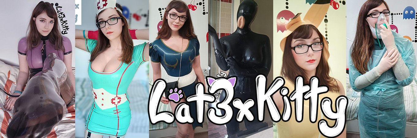 Latex Kitty Cass 🖤😸's banner