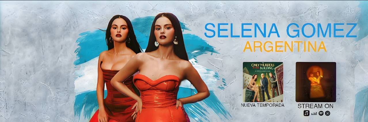 Selena Gomez Argentina's banner