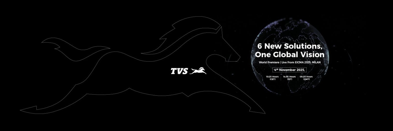 TVS Motor Company's banner