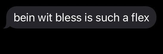 bless's banner