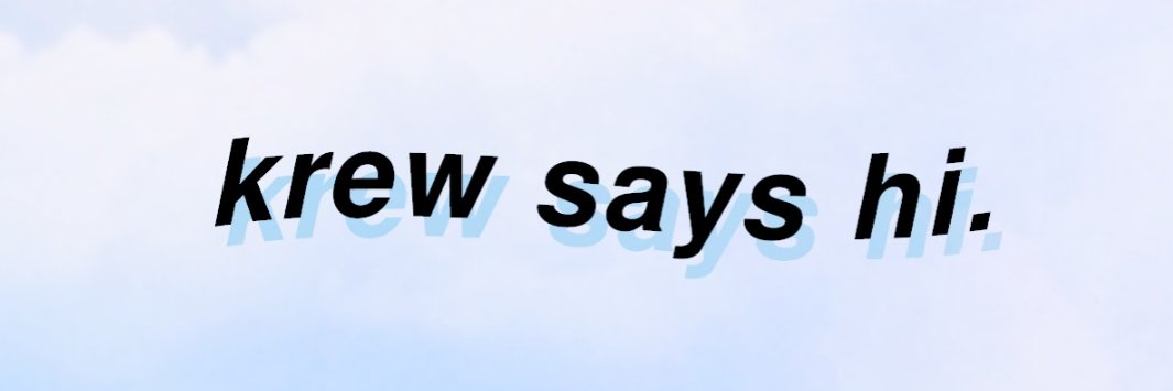 KREW's banner