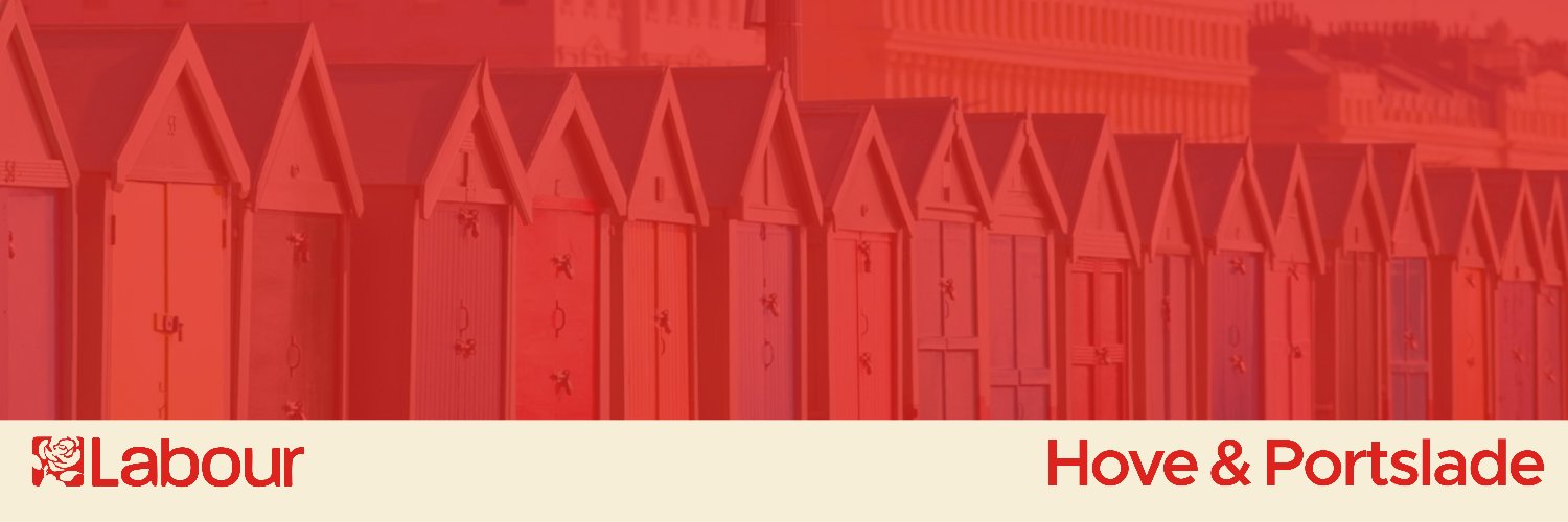 Hove and Portslade Labour Party's banner