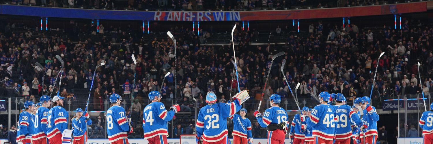 Rangers on MSG's banner
