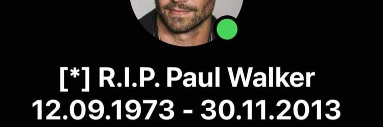 R.I.P Paul Walker 12.09.1973-30.11.2013 Vtuber's banner