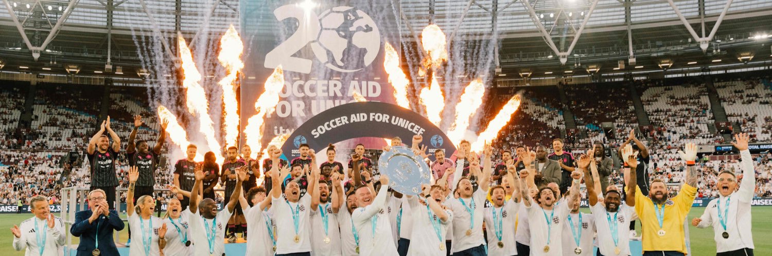 Soccer Aid's banner