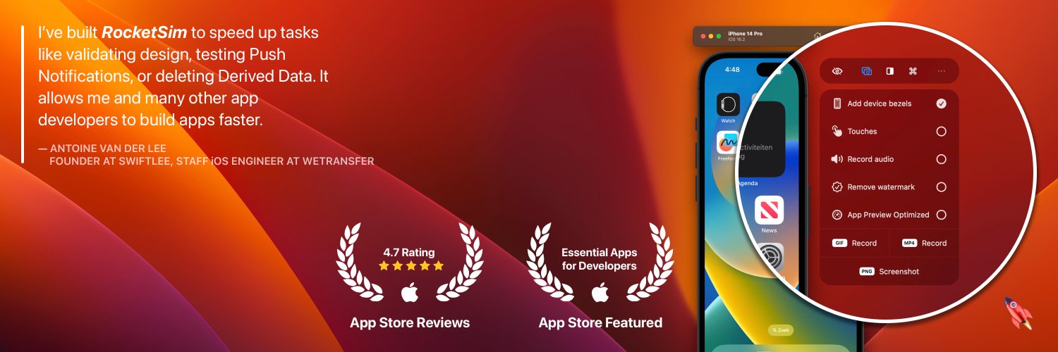 RocketSim - Build Apps Faster's banner