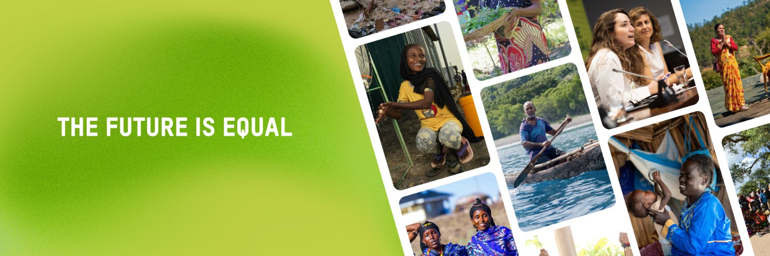 Oxfam International's banner