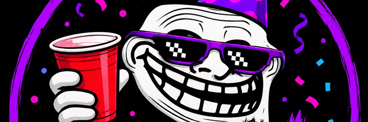 Troll Party HQ's banner