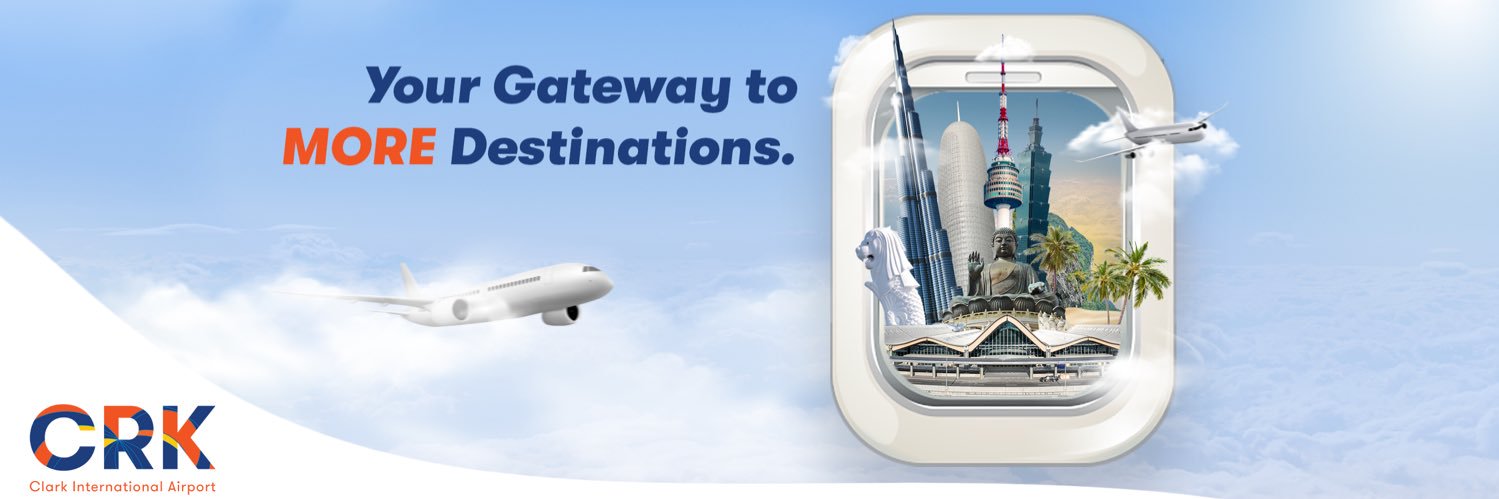 Clark International Airport's banner
