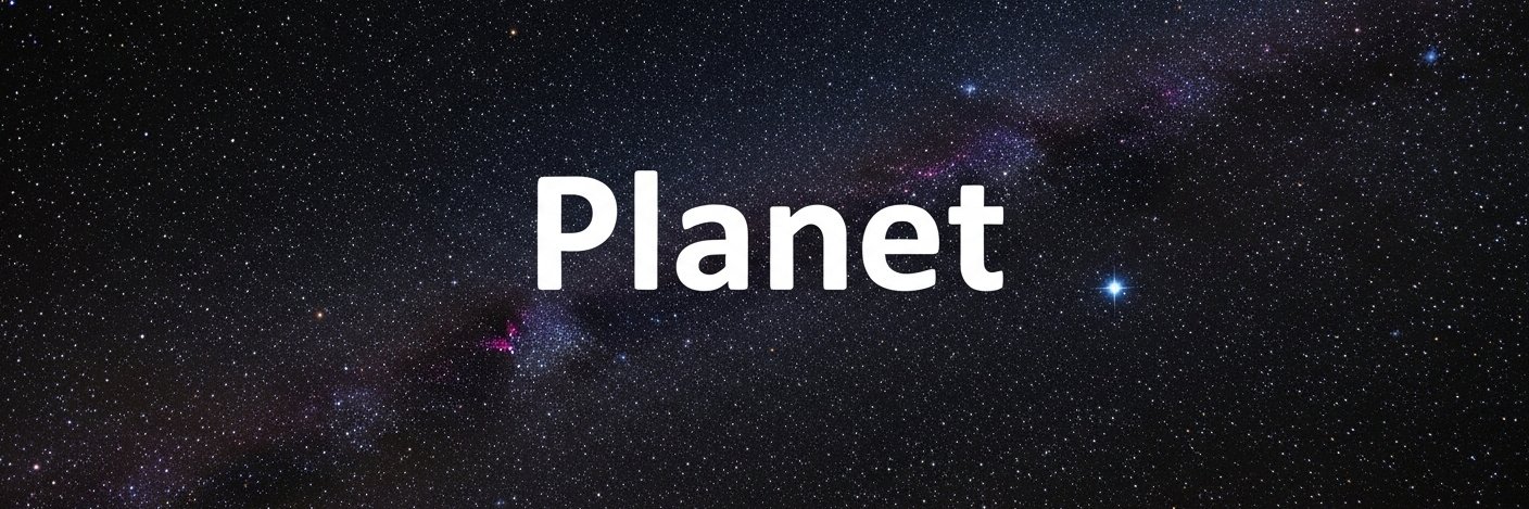 Planet's banner