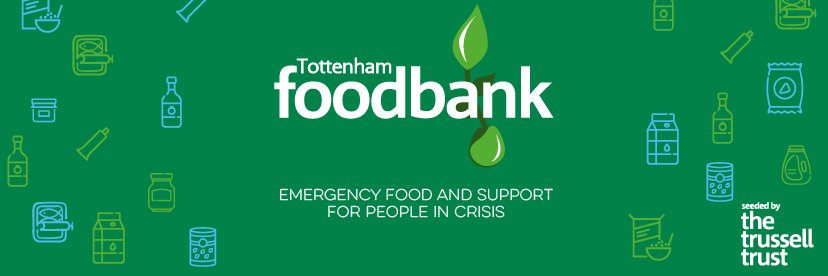Tottenham Foodbank's banner