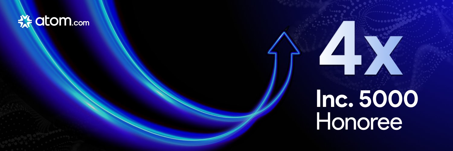 Atom.com's banner