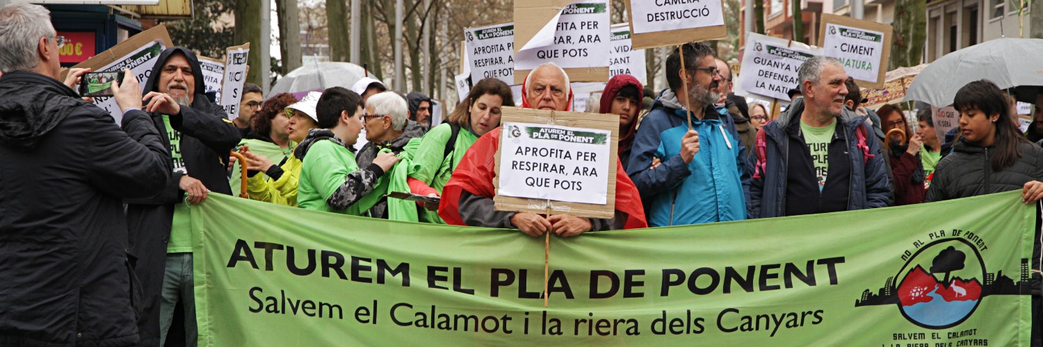 Aturem el Pla de Ponent's banner