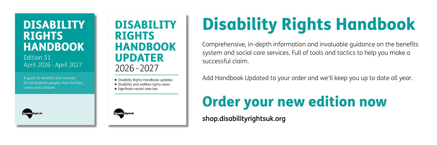 Disability Rights UK's banner