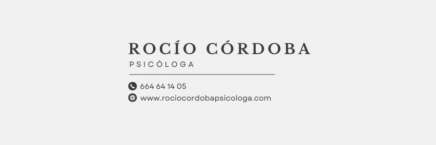Rocío Córdoba | Psicóloga's banner