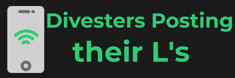 Divesters Posting their L's's banner