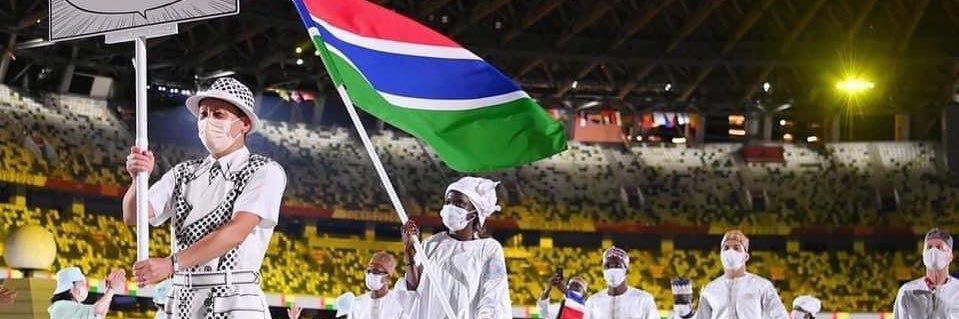 Gambia National Olympic Committee's banner