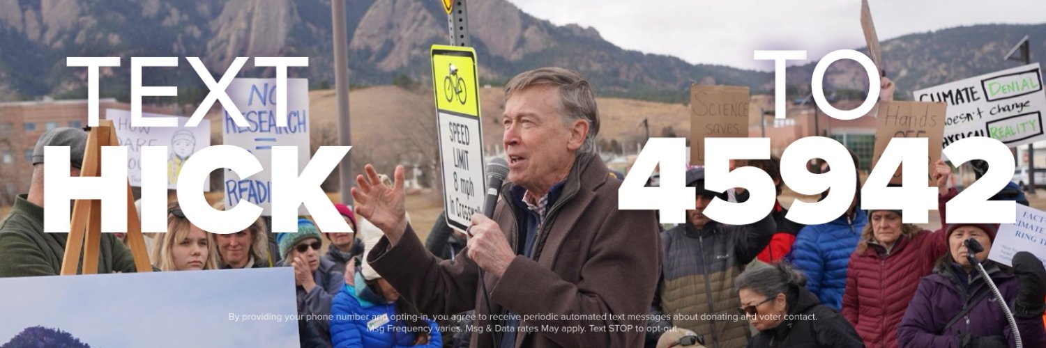 John Hickenlooper's banner