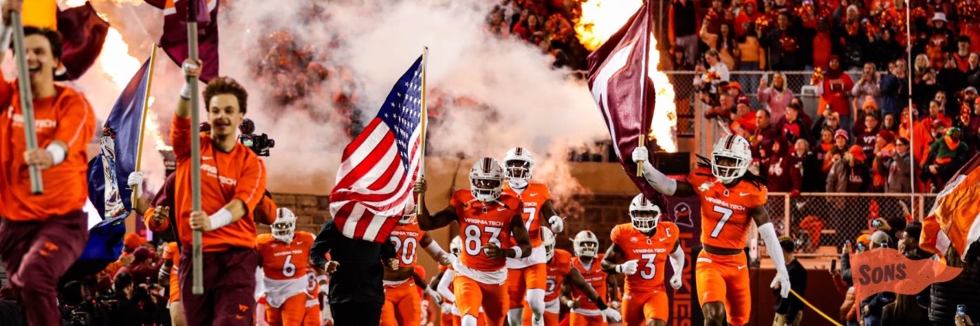 Sons of Saturday Virginia Tech's banner