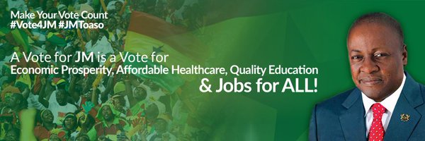 Mahama The President's banner