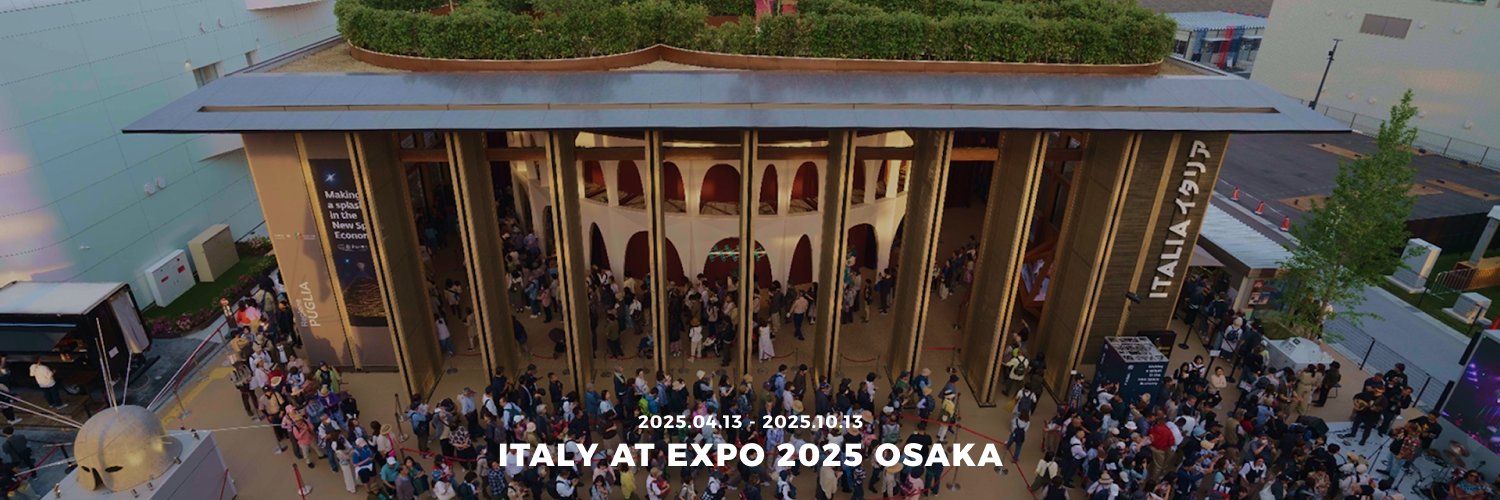 Italy Expo 2025 Osaka's banner