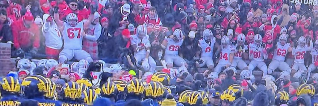 Sidelines - Ohio State's banner