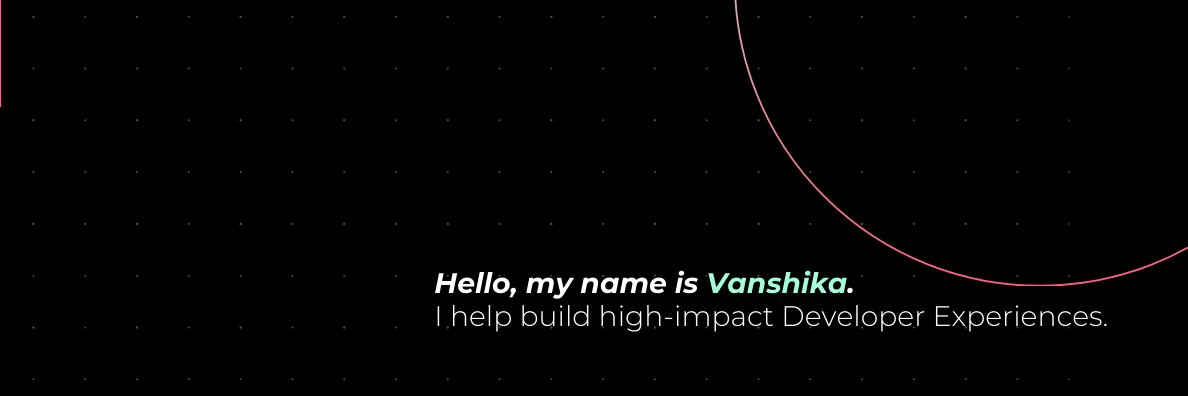 Vanshika's banner