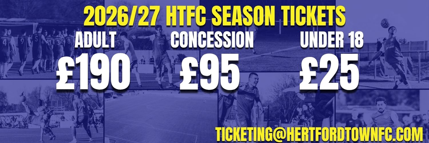 Hertford Town FC's banner