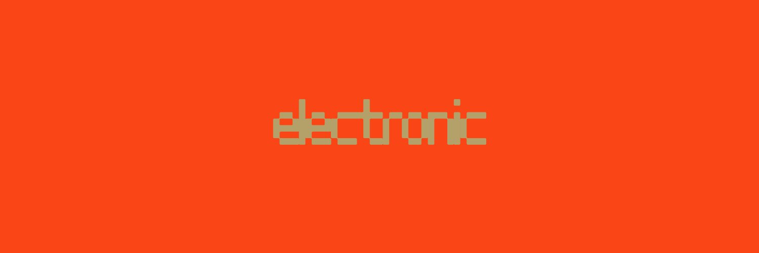 Electronic 's banner