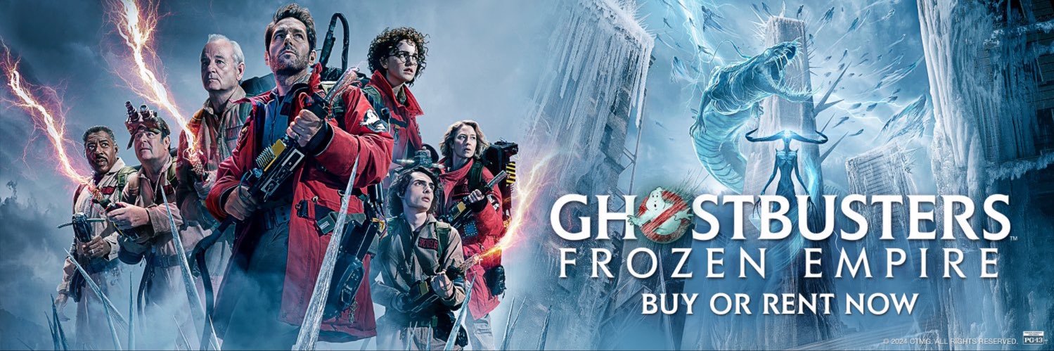 Ghostbusters: Frozen Empire's banner