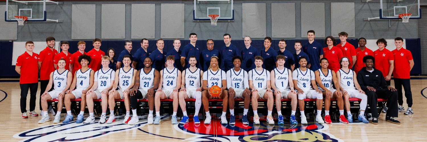 Liberty Men's Basketball's banner