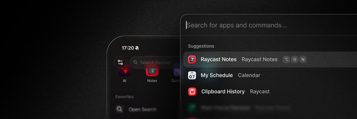 Raycast's banner