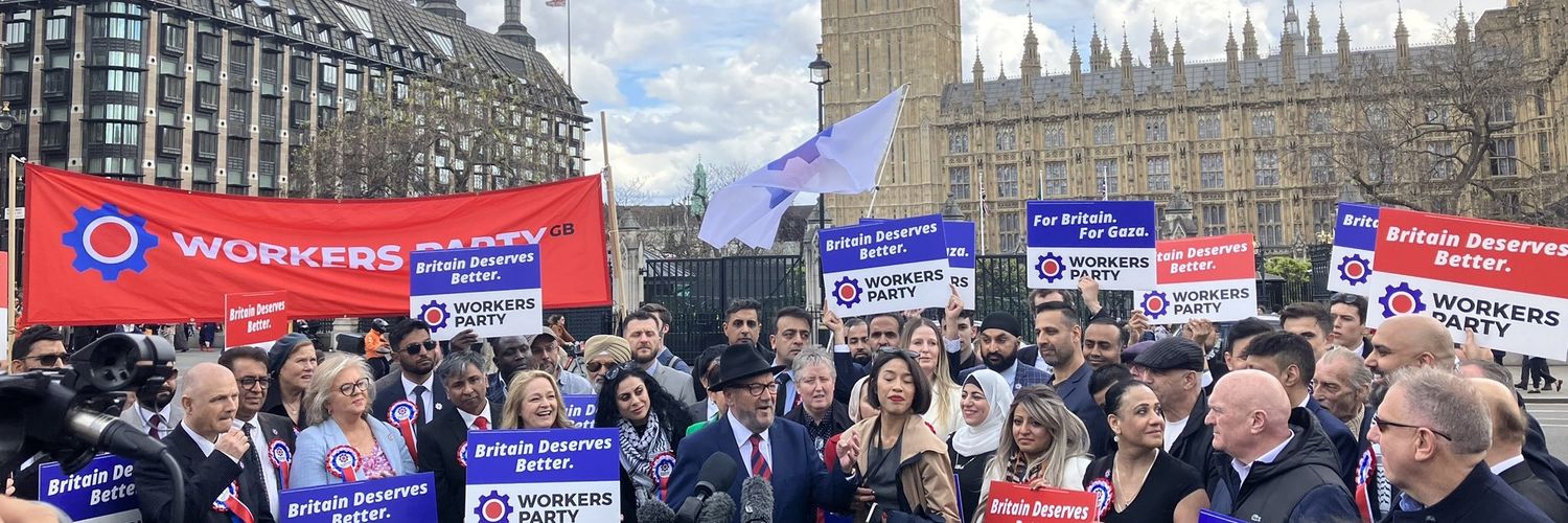 Workers Party of Britain's banner