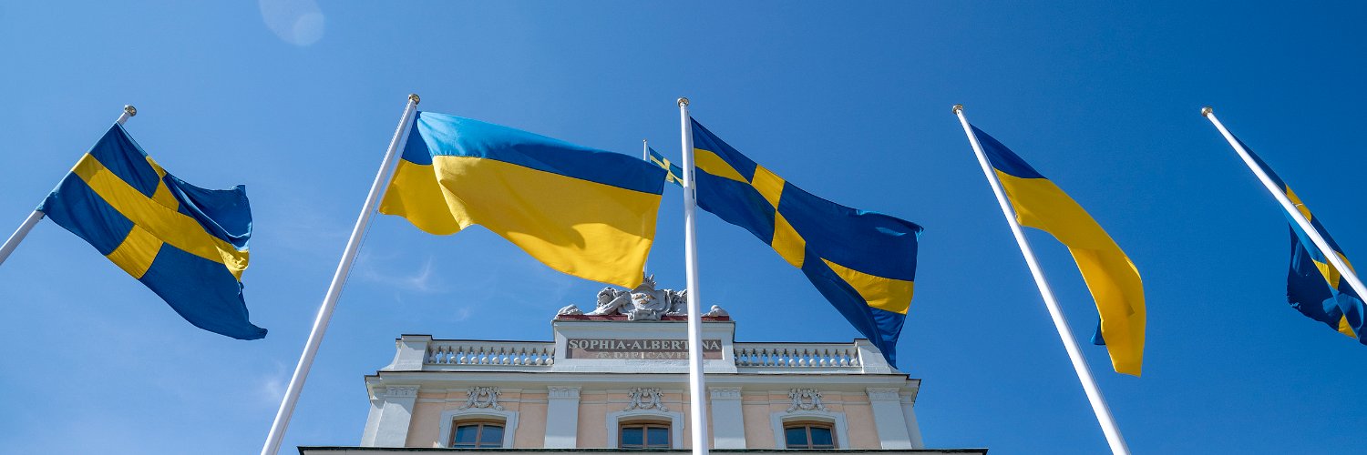 Sweden in Ukraine's banner