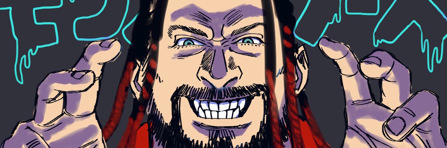 The Murderhawk Monster Lance Archer's banner