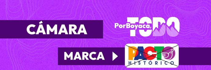 Julián Barón's banner