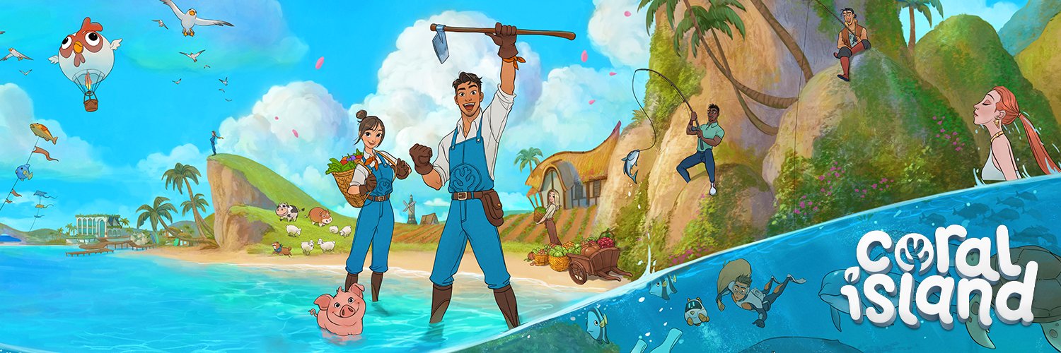 Coral Island's banner