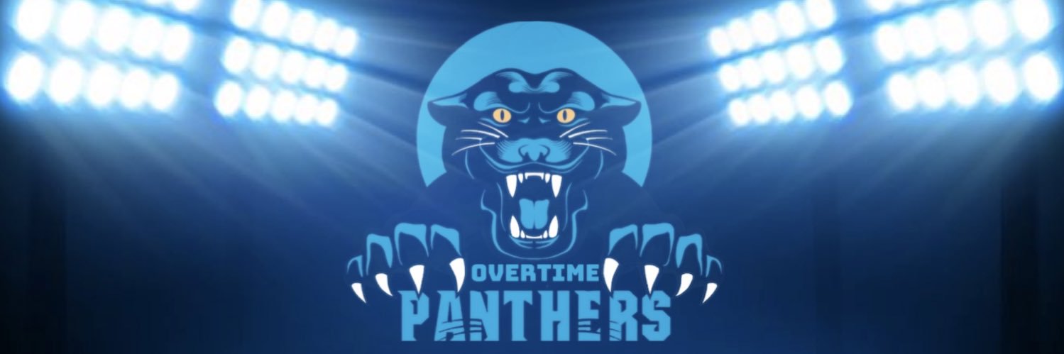 Overtime Carolina Panther's banner