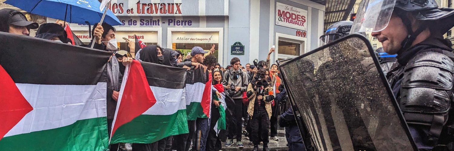 Caisses de grève (Gauche Gaza / Antifasciste)'s banner