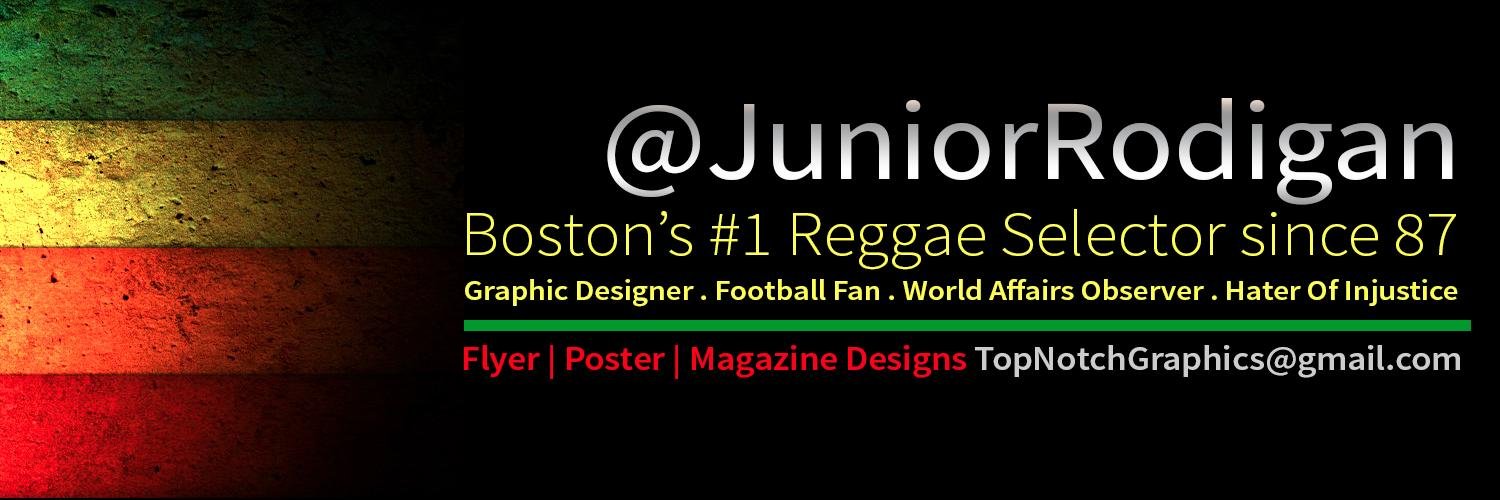Junior Rodigan's banner