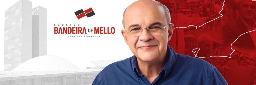 Eduardo Bandeira de Mello's banner