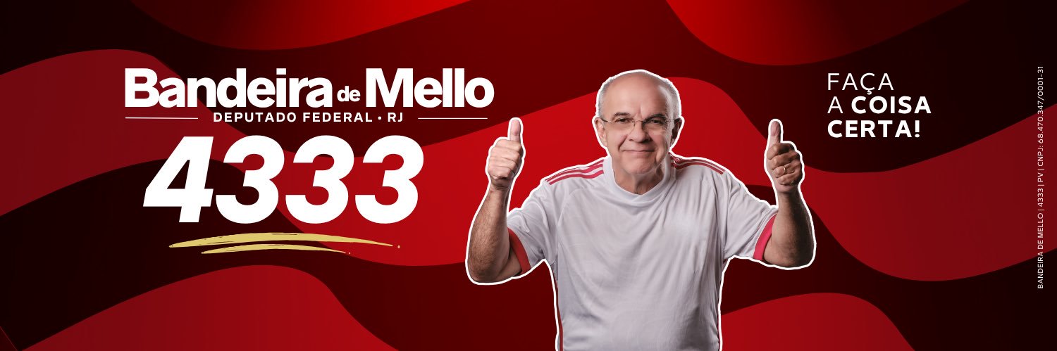 Eduardo Bandeira de Mello's banner
