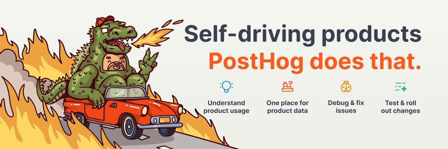 PostHog's banner