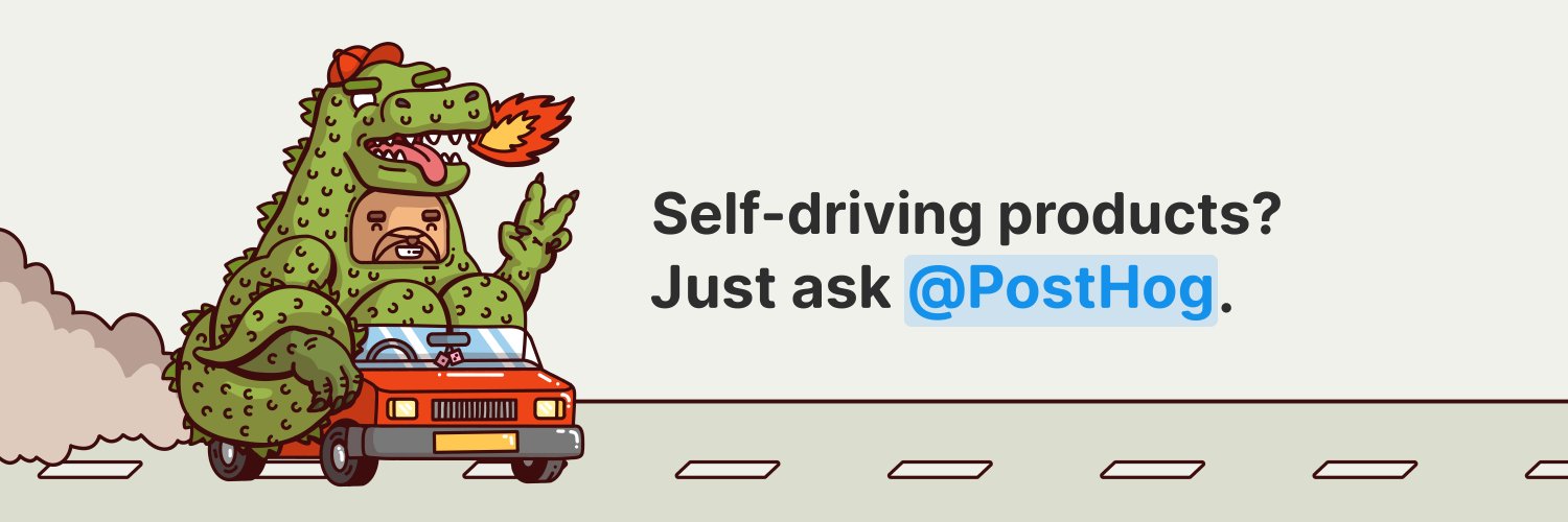 PostHog's banner
