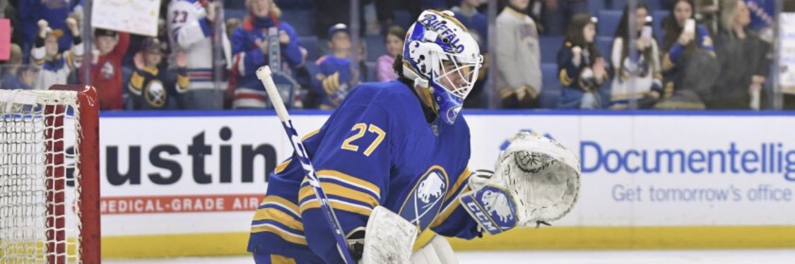 2 Goalies 1 Mic's banner